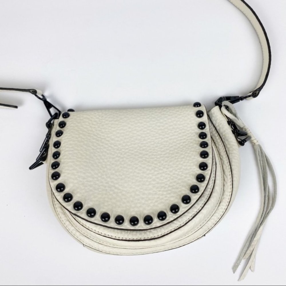 Rebecca Minkoff • Studded Leather Saddle Crossbody